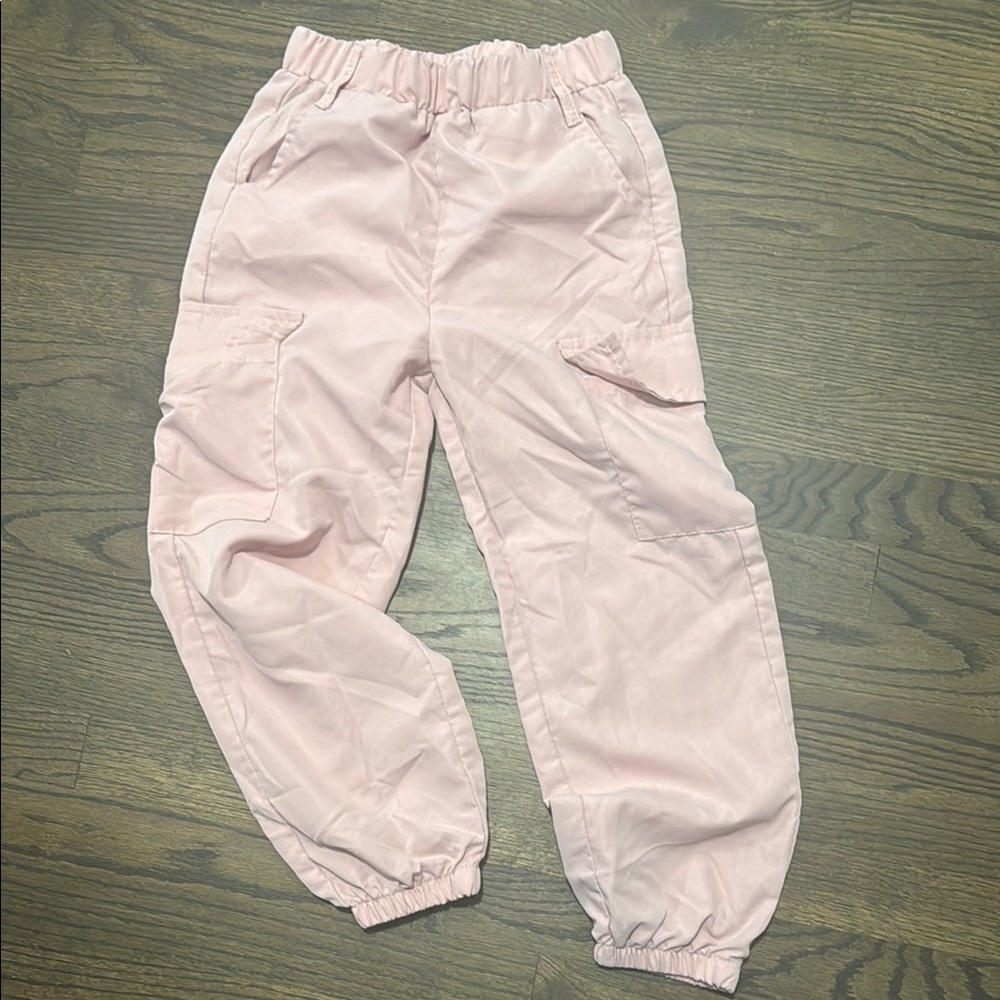 SHEIN Light Pink Kids Cargo Pants